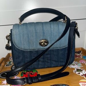 Denim Coach purse